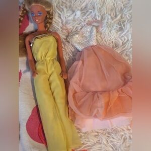 Vintage super star Barbie outfit and peaches and cream